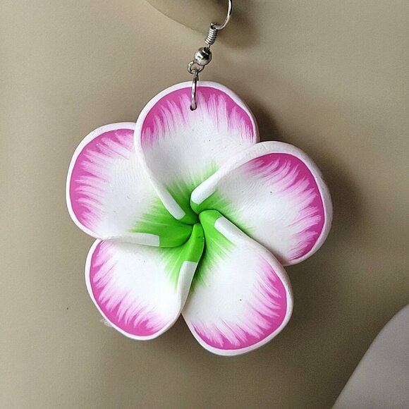 Colorful Floral Earrings Light Flower Earrings - Picture 3 of 7